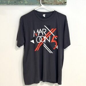 Maroon 5 2013 Tour Shirt Navy Blue‎ Large